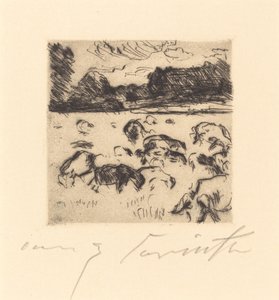 Græssende får Græssende får, 1916. af Lovis Corinth
