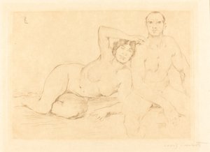 To personer (to nøgenbilleder) af Lovis Corinth