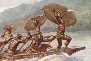 Illustration til H.M. Stanleys liv (farvelitografi)