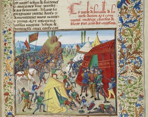 Charles af Blois taget til fange i slaget ved La Roche-Derrien, ca 1470-1475.