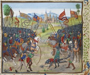 Slaget ved Nájera den 3. april 1367, ca 1470-1475.