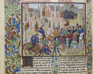 Wat Tylers død, ca 1470-1475. af Loyset Liedet
