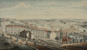 Udsigt over Granby Hill, Clifton, fra vest (akvarel på papir) af Lt.Col.William Booth
