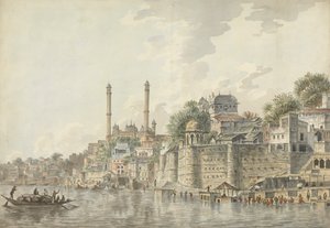 Porten til et gammelt fort, Benares af Lt. John Ritso