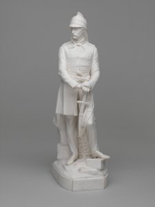 Parian ware-statuette af løjtnant (senere major) William Hodson