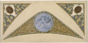 Skitse til festtrappen på rådhuset i Paris: Aquarius, mellem 1888 og 1898 (olie)