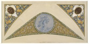 Skitse til festtrappen på rådhuset i Paris: Løve, mellem 1888 og 1898 (olie)