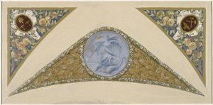 Skitse til festtrappen på rådhuset i Paris: Poisson, mellem 1888 og 1898 (olie)