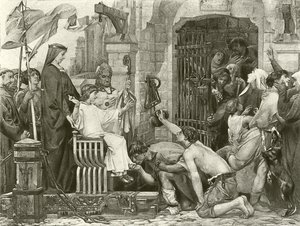 Louis IX åbner fængslerne i Frankrig af Luc Oliver Merson