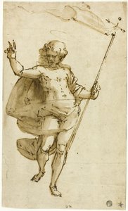 Opstandne Kristus af Luca Cambiaso
