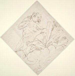 Sankt Johannes Evangelisten af Luca Cambiaso