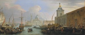 Bacino, Venedig, med Dogana og en fjern udsigt over Isola di San Giorgio, ca. 1709.