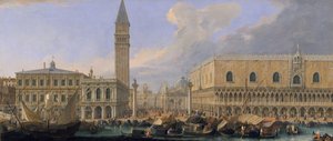 Molo, Venedig, fra Bacino di San Marco, ca. 1709.
