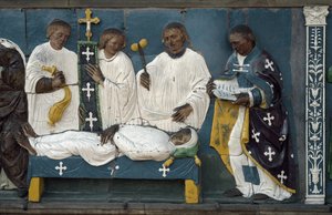 Begravelse af de døde, detaljer, 1526-28 af Luca Della Robbia