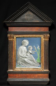 Madonna og barn, ca. 1460-1470. af Luca Della Robbia