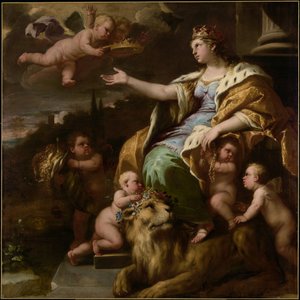 Allegori på storsindethed af Luca Giordano