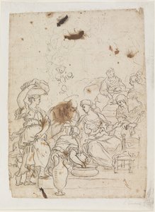 Jomfruens fødsel af Luca Giordano