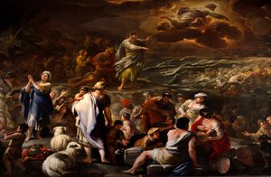 Delte Røde Hav af Luca Giordano