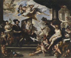 Rubens maler fredsallegorien af Luca Giordano