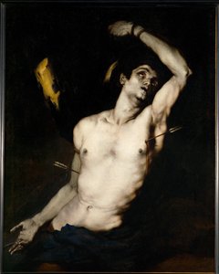 Sankt Sebastian (maleri på lærred) af Luca Giordano