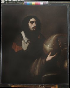 Selvportræt som kemikalie eller alchimist, ca. 1660 (olie på lærred) af Luca Giordano