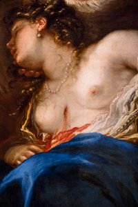Lucretias død, ca. 1675/80 (olie på lærred)