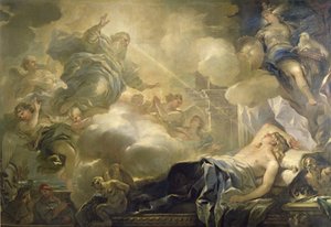 Drømmen om Salomon, ca. 1693 af Luca Giordano