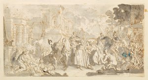 Mordechais fristelse () af Luca Giordano