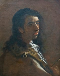 Ungdomligt selvportræt (olie på lærred) af Luca Giordano