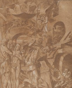 Kristus i Limbo, ca. 1547-48. af Luca Penni