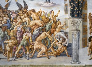 Damned in hell, fra Last Judgment fresco-cyklus af Luca Signorelli
