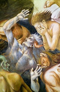 De fordømte i helvede, fra freskocyklus af Den sidste Dom af Luca Signorelli