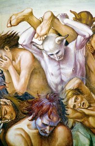 Damned in hell, fra Last Judgment fresko-cyklus af Luca Signorelli