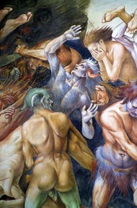 Damned in hell, fra Last Judgment fresko-cyklus af Luca Signorelli
