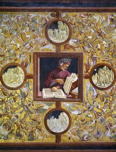 Dante Alighieri, portræt fra Illustrious people cycle af Luca Signorelli