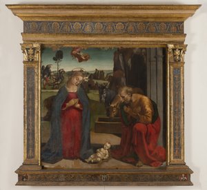 Jesu fødsel, 1497-98 af Luca Signorelli
