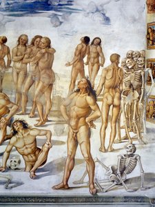 Resurrection of Flesh, fra Last Judgment fresco-cyklus af Luca Signorelli