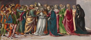 Jomfruens ægteskab, ca. 14901491. af Luca Signorelli