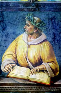 Virgil, portræt fra Illustrious people cycle af Luca Signorelli