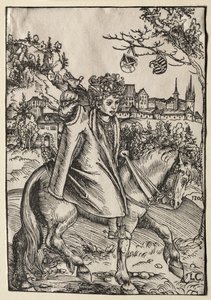 En dreng til hest af Lucas Cranach