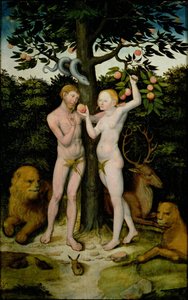 Adam og Eva af Lucas Cranach the Elder