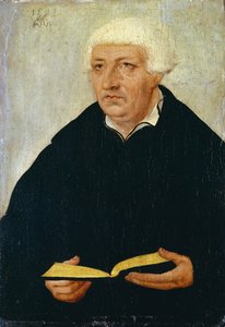 Portrait of Johannes Bugenhagendani af Lucas Cranach