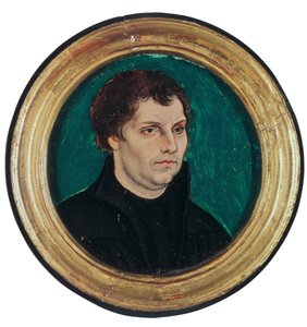 Portræt af Martin Luther, 1525 af Lucas Cranach the Elder