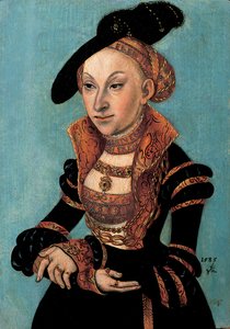 Portræt af Sibylle von Cleve, kurfyrste af Sachsen, 1535