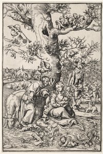 Hvil på flugten til Egypten af Lucas Cranach