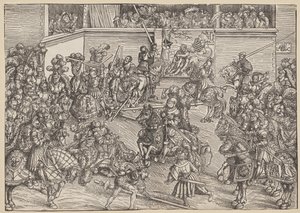 Turneringen med Sampson og Løven af Lucas Cranach