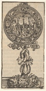 En sølvforgyldt Pacifical med en korsfæstelse, fra den store serie af Wittenberg-relikvier, 1509. af Lucas Cranach the Elder