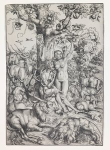 Adam og Eva i paradis af Lucas Cranach the Elder