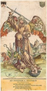 Sankt Michael som sjælevejer af Lucas Cranach the Elder