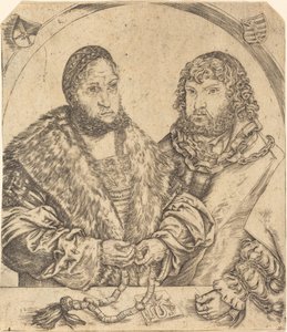 Frederik den Vise og Johannes Konstant af Sachsen af Lucas Cranach the Elder